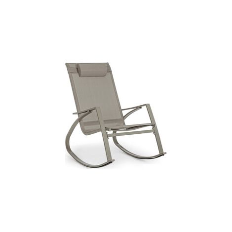 SEDIA POLTRONA A DONDOLO "ARIA" IN ALLUMINIO DESIGN MODERNO