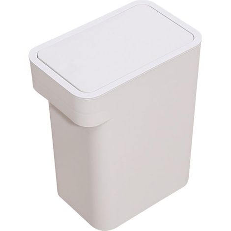 ronde à bouton poussoir avec couvercle en polypropylène