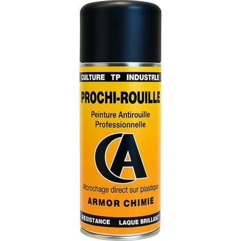 Bombe de peinture - Antirouille - Noir - Texture sablée 2100 - Prochi-rouille - Armor Chimie - 400ml