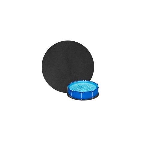 Tapis de sol rond 4 m pour piscine et spa – Antidérapant en feutre absorbant l'eau – Protection bain à remous – Facile à nettoyer et à ranger (1/5)