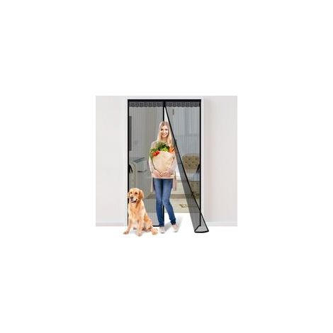 (120x210 cm) Zanzariera magnetica in fibra di vetro per porte del balcone, antigraffio, tenda per porta del balcone. - Crezuo