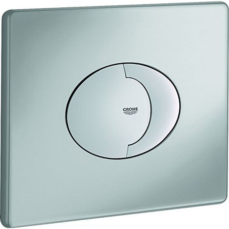 Grohe 38506P00 Skate Air Piastra di Azionamento WC, Doppio Scarico, Installazione Orizzontale, Cromo Satinato (1/4)