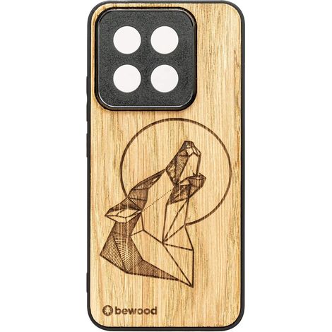 Funda de madera Bewood para Xiaomi 14T Pro WOLF OAK (1/2)