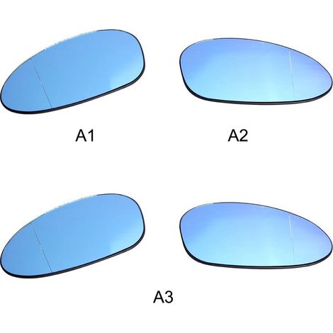 Rétroviseur gauche 12V Verre Bleu Chrome ABS Auto Miroir Chauffant pour BMW E46 M3 2001-2006 (1/5)