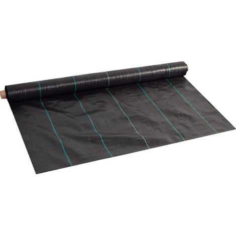 Aga Unkrautvlies, Mulchfolie 70g/m2 - 1,1x50 m UV-beständig, Reißfestes,  Gartenfolie, Unkrautgewebe, Bändchengewebe, Mulchflies, Unkrautvlies, Pflanzenschutz