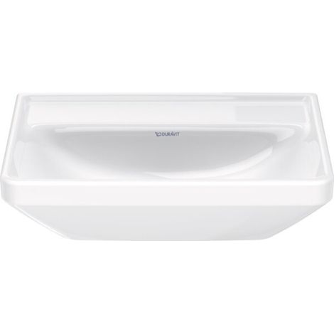 Duravit D-Neo lavabo con enjuague manual, 450x335mm, sin agujero (1/3)