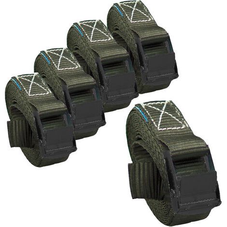 5x Profi Spanngurt Gurt Zurrgurt Klemmschloss Auto 1-tlg 2,5m 250 kg Anthrazit (1/2)
