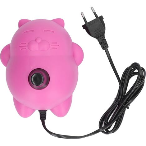 Gonfleur à ballons électrique rose, design mignon, pompe à air rapide et efficace pour ballons de fête, prise UE 220-240V, usage scolaire (1/5)