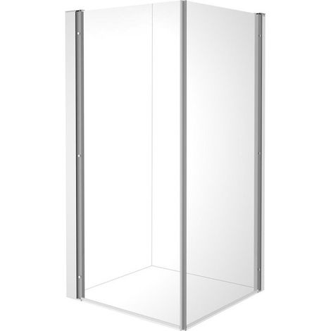 Paroi de douche Duravit OPENSPACE B 1000x900mm Verre clair et miroir montage à gauche