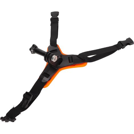 Support de Casque Moto pour Caméra GoPro - Montage Léger et Réglable, Compatible Hero 6 7 8, Fixation Anti-Vibration Sécurisée