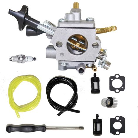 Kit de carburateur Kurihina compatible avec 4283-120-0601 BR800 pour carburateur STHIL BR800X BR800CE avec bougie d'allumage, poire d'amorçage, outil de réglage du filtre à carburant (1/4)