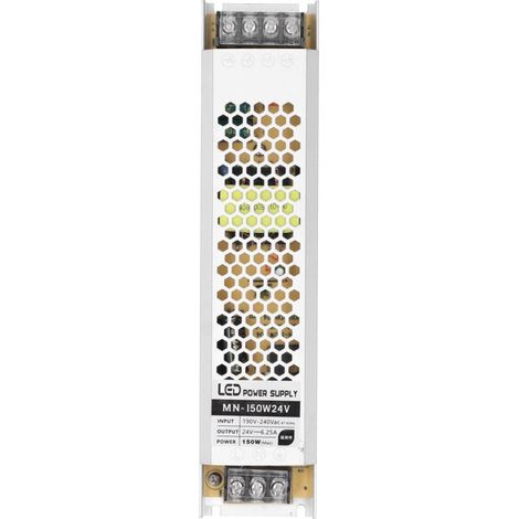 Driver LED étanche CTN 150W 24V – Transfo éclairage AC190-240V – Pour ruban LED 24V – Étanche extérieur (1/5)