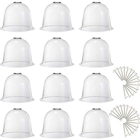 12 pièces Greenhouse jardin plante Bell housse plante Germination housse Dome (1/5)
