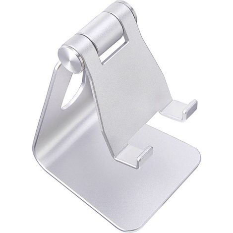 Supporto per cellulare, base regolabile in lega di alluminio. Adatto per iPhone 15/14/13/12/X/8 Plus, iPad Mini, ecc. (1/5)