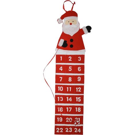 Adventskalender mit Weihnachtsmann aus dem Kamin, Weihnachten (1/2)