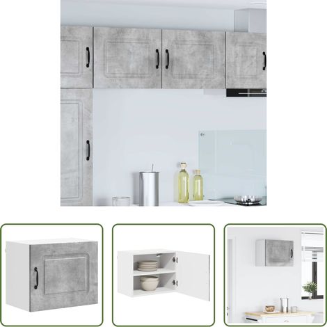 Holzwerkstoff - Küchenschrank Kalmar Beton Grau 50 x 31 x 40 cm Holzwerkstoff (1/5)