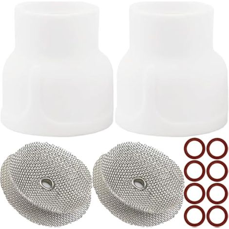 212 coupelles en céramique Alumine, 2 diffuseurs de gaz, 8 Joints toriques, kit d'accessoires pour TIG Torche de soudage, Compatible DB SR WP-9/20 / 25, WP-17/18 / 26 Torches de soudage (1/5)