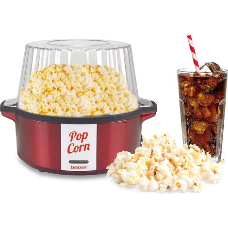 BEPER P101CUD050 Macchina Popcorn con Coperchio che si Converte in Ciotola (1/5)