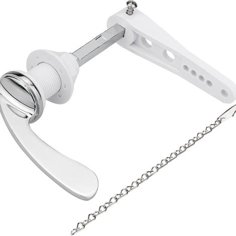 Toilettenspülgriff – Hebel im Spülkasten, Ersatzteile für die Toilettenspülung – Toilettenspülgriff-Set, Schlüssel für den Spülkasten, Badezimmerzubehör, Griff, Ersatzteile für den Spülkasten