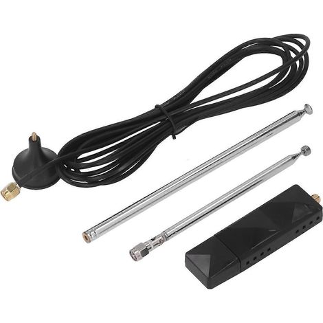 Récepteur SDR 10 kHz–2 GHz, bande complète, convertisseur analogique-numérique 12 bits, rapport signal/bruit de 60 dB, Mini RSP1 avec kit d'antennes (1/4)