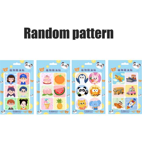 Packung mit 10 Packungen à 360 Mückenschutzpflastern für Kinder, Cartoon-Design, natürliche Pflanzen, ätherisches Citronellaöl, für den Innen- und Außenbereich. (1/5)