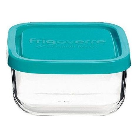 Boîte alimentaire carrée basique Bormioli Rocco Frigoverre 10 cm