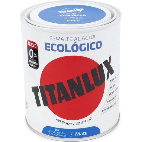 Titanlux Ecológico Esmalte al agua mulisuperficie Mate Azul Luminoso 750 ml