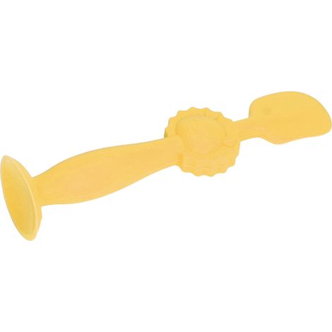 Applicateur de Crème pour Fesses Bébé en Silicone Doux avec Base à Ventouse - Spatule pour Érythème Fessier Jaune (1/5)