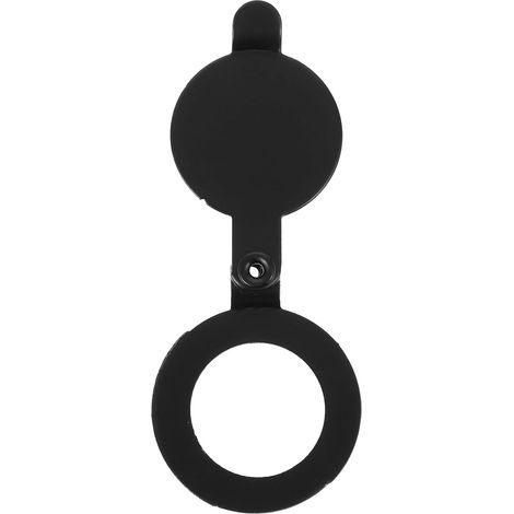 Cache-jonction en Cuivre Noir pour Porte D'entrée, Protecteur de Confidentialité Rotatif, Plaque de Recouvrement C-14, Accessoire Anti-regard pour Appartement, Couverture Isolante (1/5)