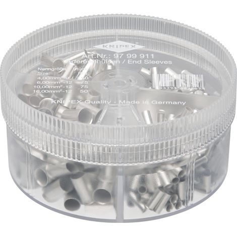Draper 26157 KNIPEX 97 99 911 Assortment Boxes with 350 Insulated Wire Ferrules, 4 parts