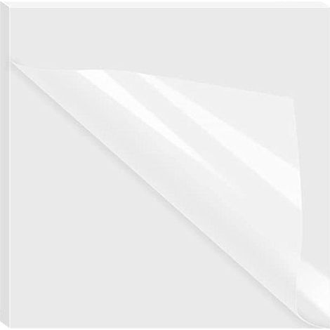 50x feuillets autocollants - transparents (1/4)