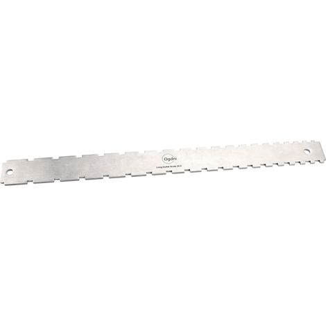 Outil de lutherie à bord droit cranté, règle de hauteur de cordes, jauge de hauteur de cordes pour touche de guitare