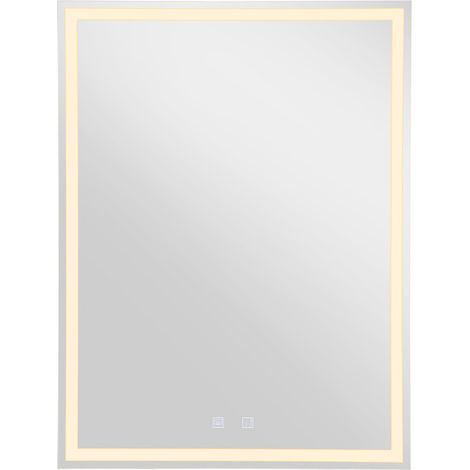 Lampe miroir LED Trukko Square 60x80cm chromé - 1004730 (1/5)