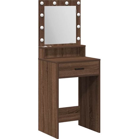 Maison Exclusive - Mesa Tocador Roble Marrón 50 x 41 x 135 cm Mad