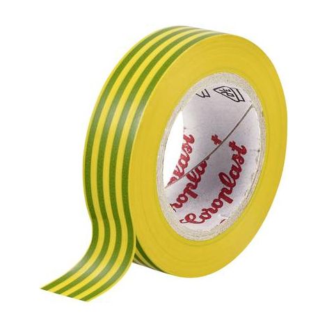 Ruban isolant Coroplast 302-10-19GN/YE vert, jaune (L x l) 10 m x 19 mm acrylique 1 pc(s) S10697 (1/2)