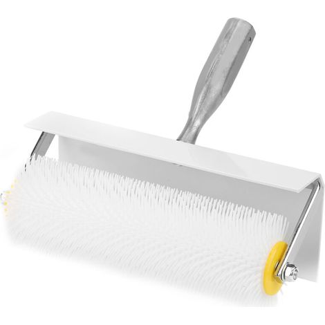 Rouleau débulleur 25 cm, Rouleau debulleur ragreage Rouleau à pointes avec anti- éclaboussures (1/5)
