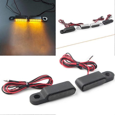 x Mini clignotants LED universels pour moto, leviers de frein et d'embrayage ( ) (1/5)