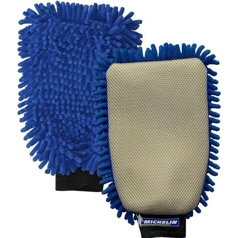 Waschhandschuh Michelin Chenille doppelseitig hohe Aufnahme