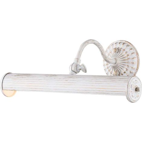 [GEBRAUCHT] B-Ware Maytoni Bilderleuchte Renoir Wandleuchte LED dimmbar gold weiß 2xE14 25W (1/2)