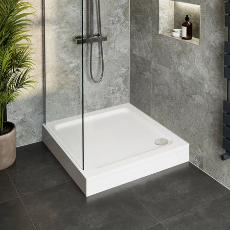 Easy Plumb Square Shower Tray With Chrome Waste 760 x 760mm