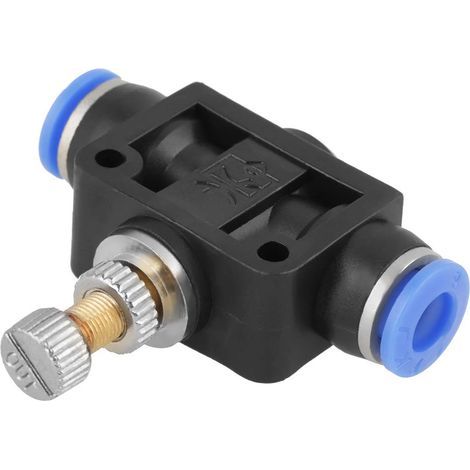 Tuyau Papillon Push-in Régulateur de Vitesse Valve de Contrôle Pneumatique 1pcs 8mm (1/5)