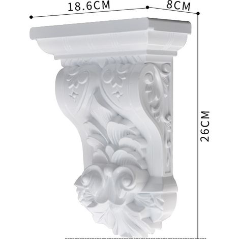 Colonnes, portes et supports de poutres de style romain européen en PVC avec support adhésif légers et durables. (1/5)