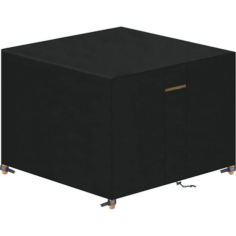 Nappe de jardin carrée noire 90 x 90 cm imperméable coupe-vent résistante aux UV pour extérieur terrasse balcon (1/5)