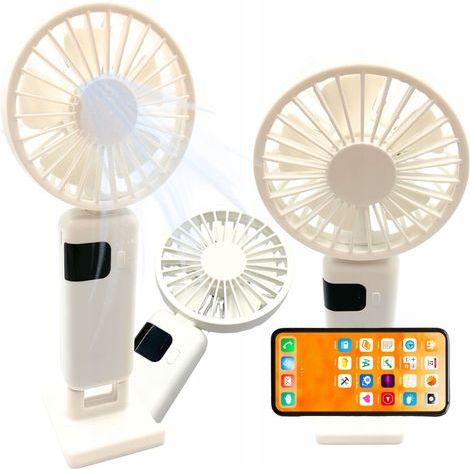 Mini-Tischventilator, leise, faltbar, leistungsstark, 3000 mAh, USB-C (1/5)