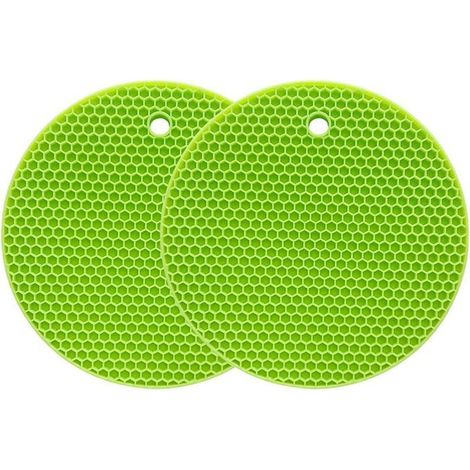 Tapis de dessous de plat en silicone Tapis de séchage polyvalent résistant à la chaleur jusquà 464 ° F, support de pot, (1/5)