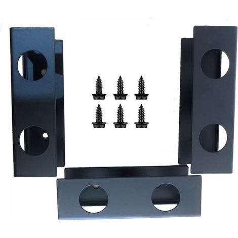 Support de rangement pour ordinateur portable sous bureau, noir, 1033cm, lot de 3 organisateurs portables en métal pour ordinateur portable. (1/5)