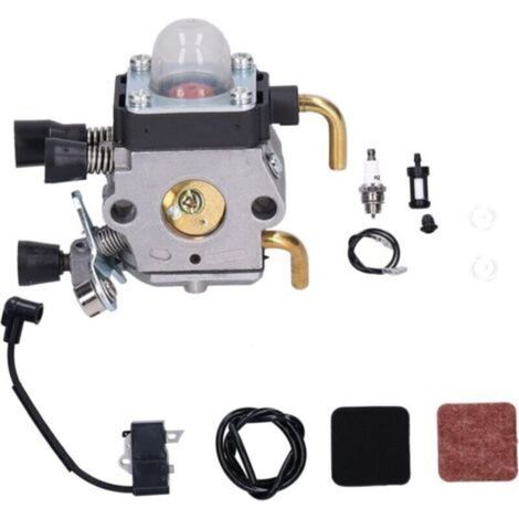 Rasenmähervergaser, Kraftstofffilter-Kit mit Zündspule für STIHL FS80R FS85 FS80 HS80 HT75 HS75 HS85 KM85 (1/4)