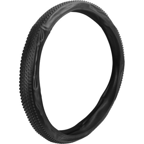 Pneu de vélo pliable 27,5 x 2,1 pouces, en caoutchouc, noir intégral, pour VTT et vélo de route (1/5)