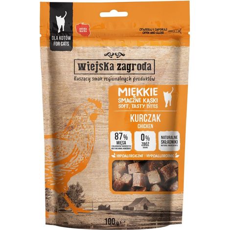 Wiejska Zagroda Soft Bites Cat Treat Adult Pollo 100g