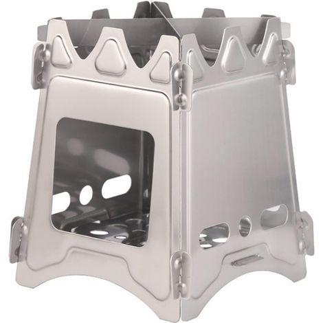 Grills extérieur léger Camping poêle à Bois Portable extérieur Pliant poêle à Bois brûlant Pique Nique Alcool poêle à Bois randonnée